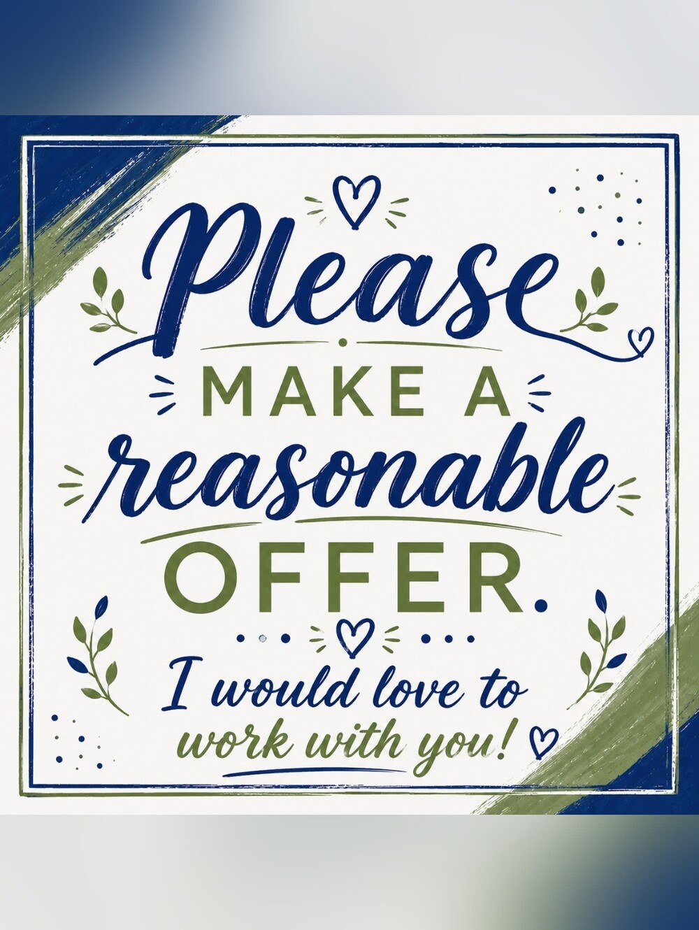 Please Make Me A Fair Offer